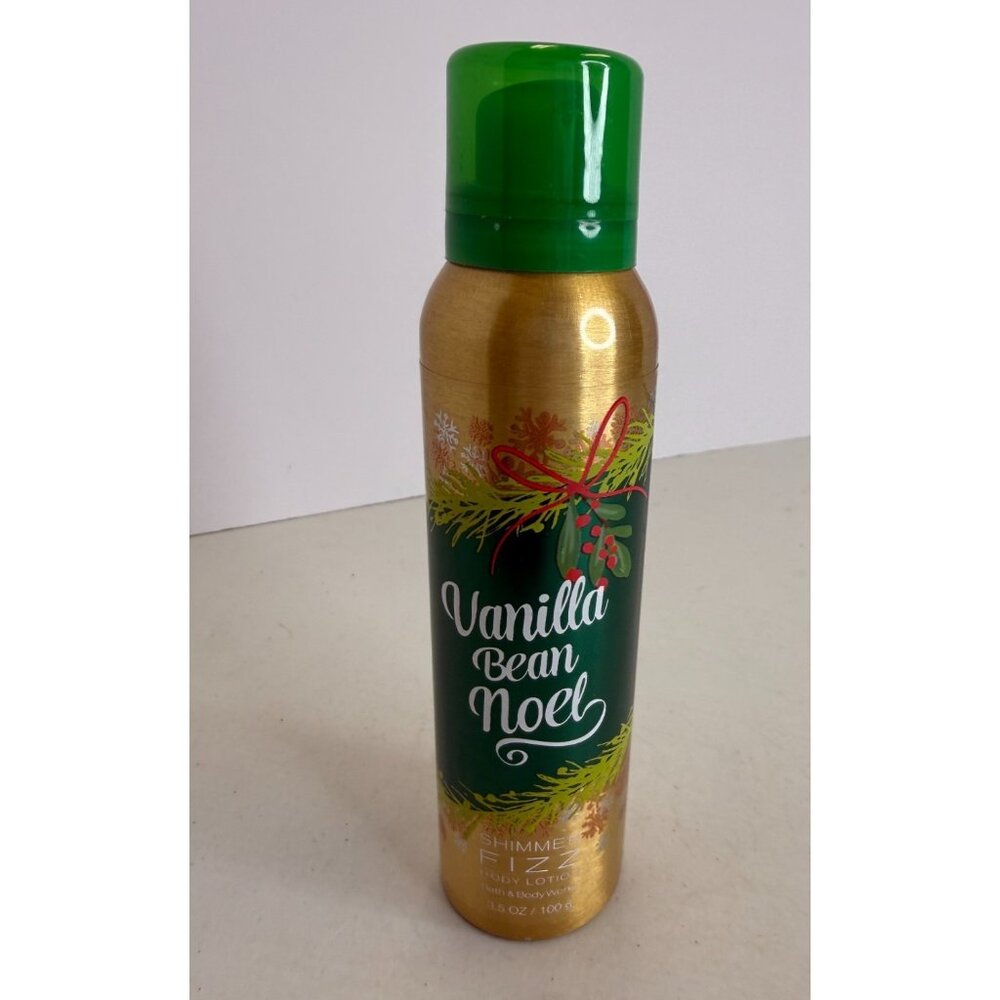 NEW Bath & Body Works Vanilla Bean Noel Shimmer Fizz Body Lotion, 3.5 oz